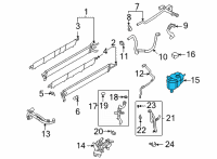 OEM 2021 Ford F-150 TANK ASY - RADIATOR OVERFLOW Diagram - ML3Z-8A080-A