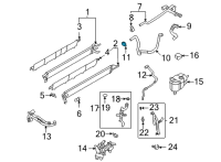 OEM 2021 Ford F-150 Upper Hose Clamp Diagram - -W525884-S444