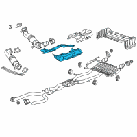 OEM 2013 Cadillac ATS Heat Shield Diagram - 23236457