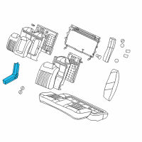 OEM 2004 Chevrolet Impala ARMREST, Rear Seat Center Armrest Diagram - 12458690