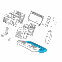 OEM 2005 Chevrolet Impala Pad Asm, Rear Seat Cushion Diagram - 88899653