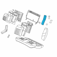 OEM 2001 Chevrolet Impala Pad Asm, Rear Seat Back Cushion Bolster 30% Diagram - 12454020