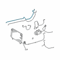 OEM 2006 Lexus LS430 Pipe, Cooler Refrigerant Suction, A Diagram - 88717-50370