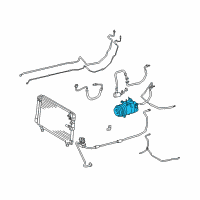 OEM 2005 Lexus LS430 Compressor Assy, W/Pulley Diagram - 88310-50152