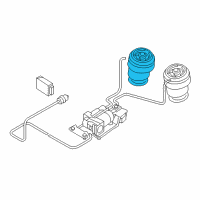 OEM 2016 BMW X5 Rear Pneumatic Spring Diagram - 37-10-7-850-225