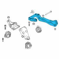 OEM BMW M235i xDrive Transmission Crossmember Diagram - 22-11-6-769-281