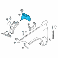 OEM 2020 BMW X5 Cover, Wheelhousing, Rear, F Diagram - 51-71-7-424-907