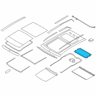 OEM 2013 Lincoln MKX Rear Weatherstrip Diagram - 7T4Z-7850036-A