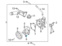 OEM Hyundai Genesis Coupe Bolt Diagram - 11403-08256-P