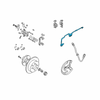 OEM Hyundai Elantra Sensor Assembly-Abs Real Wheel , LH Diagram - 95680-2D050