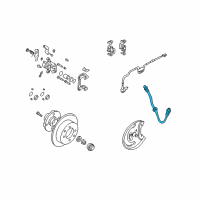 OEM 2003 Hyundai Tiburon Hose-Brake Rear Diagram - 58737-2D300