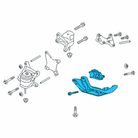 OEM Ford Explorer Transmission Mount Bracket Diagram - L1MZ-6068-E