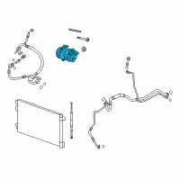 OEM 2019 Buick LaCrosse Compressor Diagram - 84308406