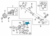 OEM 2020 Ford F-150 Water Inlet Diagram - JL3Z-8592-A