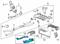 OEM 2020 Cadillac CT5 Heat Shield Diagram - 84722885