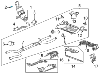 OEM Cadillac Converter & Pipe Seal Diagram - 12690937