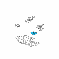 OEM Ford Mustang Transfer Case Mount Diagram - F6ZZ6A099A