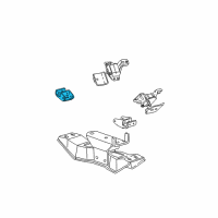 OEM Ford Mustang Transfer Case Mount Diagram - F8ZZ6A098AA