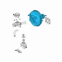 OEM 2010 Toyota Highlander Booster Assembly Diagram - 44610-48361