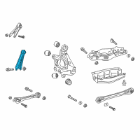 OEM Cadillac Trailing Arm Diagram - 23415095
