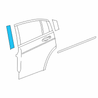 OEM 2014 Chrysler 200 Molding-B Pillar Diagram - 4389930AD