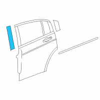 OEM 2011 Chrysler 200 Molding-B Pillar Diagram - 4389930AD