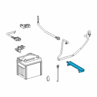 OEM 2011 Lexus HS250h Support Assy, Battery Clamp Diagram - 74480-75010