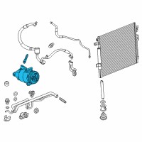 OEM 2019 Chevrolet Colorado Compressor Assembly Diagram - 84635625