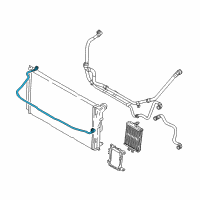 OEM 2013 BMW ActiveHybrid 3 Coolant Hose - Return Line Diagram - 17-12-8-570-061