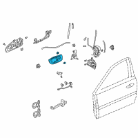 OEM 1998 Honda Accord Case, Left Front Inside (Mild Beige) Diagram - 72165-S84-A01ZC