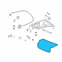 OEM Pontiac G8 Weatherstrip, Rear Compartment Lid Diagram - 92232696