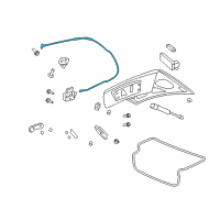 OEM Chevrolet Release Cable Diagram - 92206016