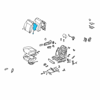 OEM 2012 Lexus IS F Heater Assembly, Seat Back Diagram - 87530-53020