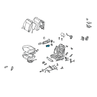 OEM 2020 Lexus LX570 Switch, Front Power Seat Diagram - 84922-AA060