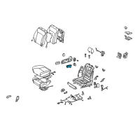OEM Lexus RX450h Switch, Front Power Seat Diagram - 84922-AA060