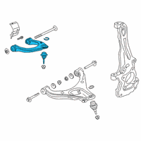 OEM 2019 Ford Ranger Upper Control Arm Diagram - KB3Z-3085-A