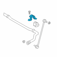 OEM Toyota Prius AWD-e Stabilizer Bar Bracket Diagram - 48824-02100