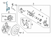 OEM 2021 Hyundai Elantra WIRING-E.P.B CONN EXTN, LH Diagram - 59795-AA400