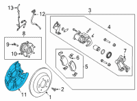 OEM Hyundai Elantra EXTRA BRKT, RH Diagram - 58391-AA300