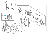 OEM 2021 Hyundai Elantra Bolt-Hub Diagram - 51752-2K000