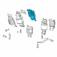 OEM Acura TLX Cover A, Front Primary Converter Diagram - 18120-RV0-A00