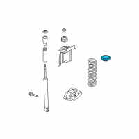 OEM Ford Focus Upper Pad Diagram - YS4Z-5586-AA