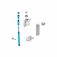 OEM 2003 Ford Focus Shock Assembly Diagram - 9S4Z-18125-A