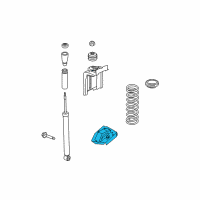 OEM 2011 Ford Focus Rear Rail Bracket Diagram - 8S4Z-5K910-A