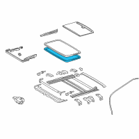 OEM 2019 Toyota Highlander Glass Weatherstrip Diagram - 63251-0E010