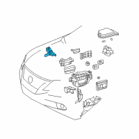 OEM 2012 Lexus RX450h Resistor Assembly, Fuel Diagram - 23080-31190