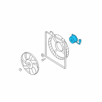 OEM Hyundai Santa Fe Motor-Condensor Cooling Fan Diagram - 97786-2B100