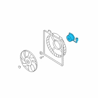 OEM 2008 Hyundai Santa Fe Motor-Condensor Cooling Fan Diagram - 97786-2B100