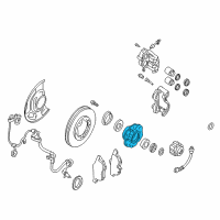 OEM Nissan Frontier Hub Assembly Road Wheel Diagram - 40202-7Z700