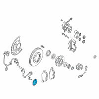 OEM 1997 Infiniti QX4 Sensor-Rotor, Anti SKID Front Diagram - 47970-0W000